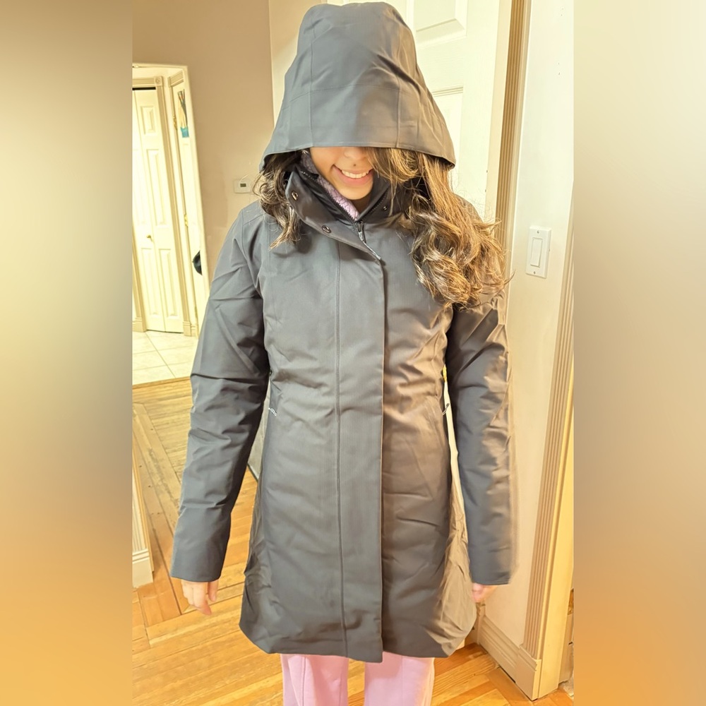 Patagonia Women's Charcoal Hooded Ski Jacket